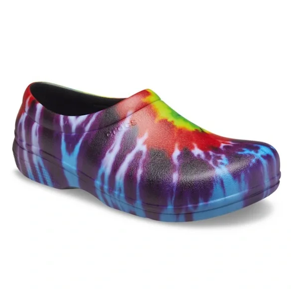 CROCS | Shoes | Crocs On The Clock Tie Dye Work Clogs | Poshmark